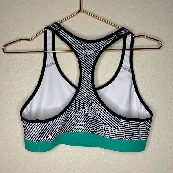Champion Teal and White Sports Bra - Picture 3 of 3